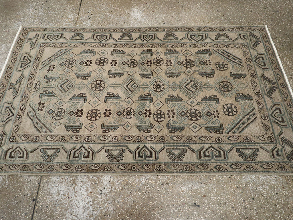 Vintage Persian Malayer Throw Rug (Pair: 1 of 2), No.32061 - Gsblank