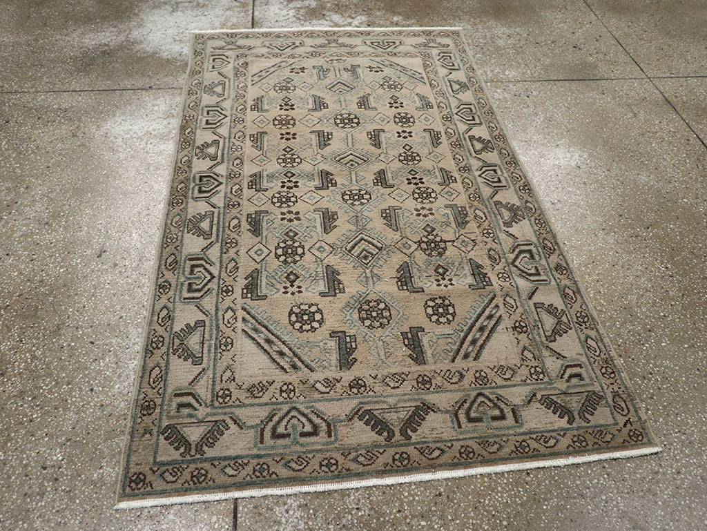 Vintage Persian Malayer Throw Rug (Pair: 1 of 2), No.32061 - Gsblank