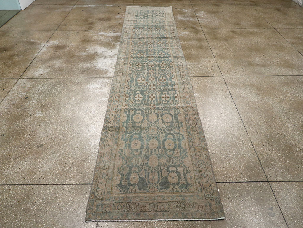 Antique Persian Malayer Long Runner, No.32062 - Gsblank