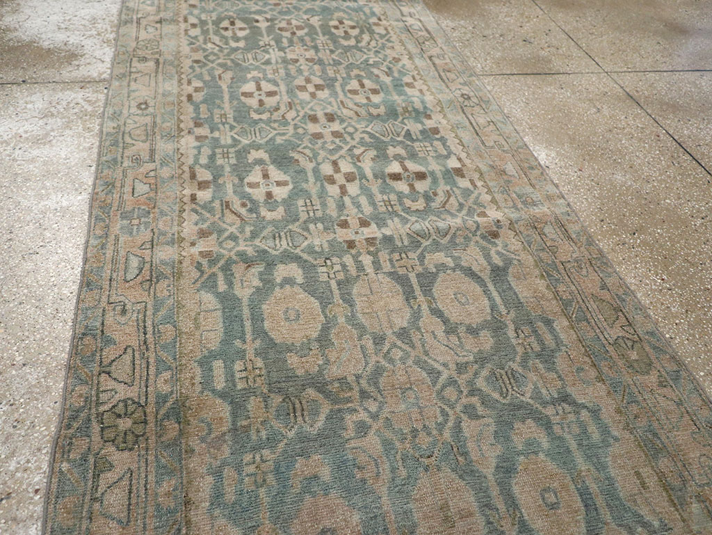 Antique Persian Malayer Long Runner, No.32062 - Gsblank