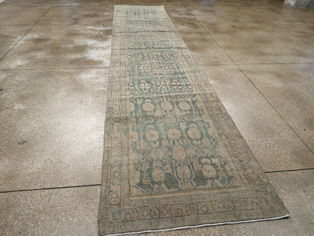 Antique Persian Malayer Long Runner, No.32062 - Gsblank