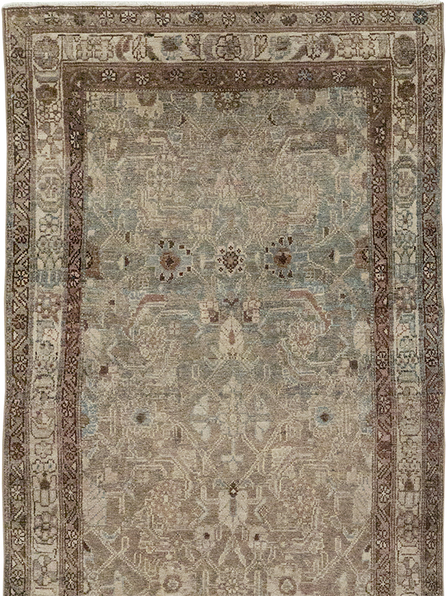 Antique Persian Malayer Long Runner, No.32064 - Gsblank