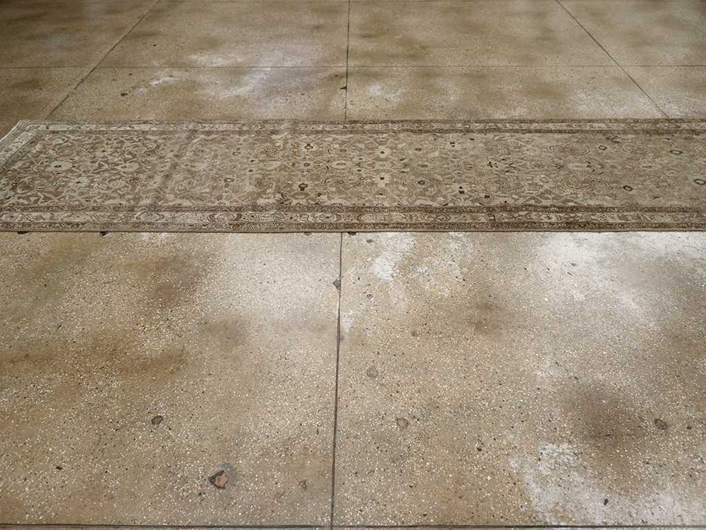 Antique Persian Malayer Long Runner, No.32064 - Gsblank