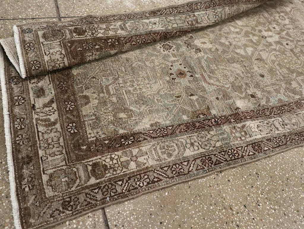 Antique Persian Malayer Long Runner, No.32064 - Gsblank