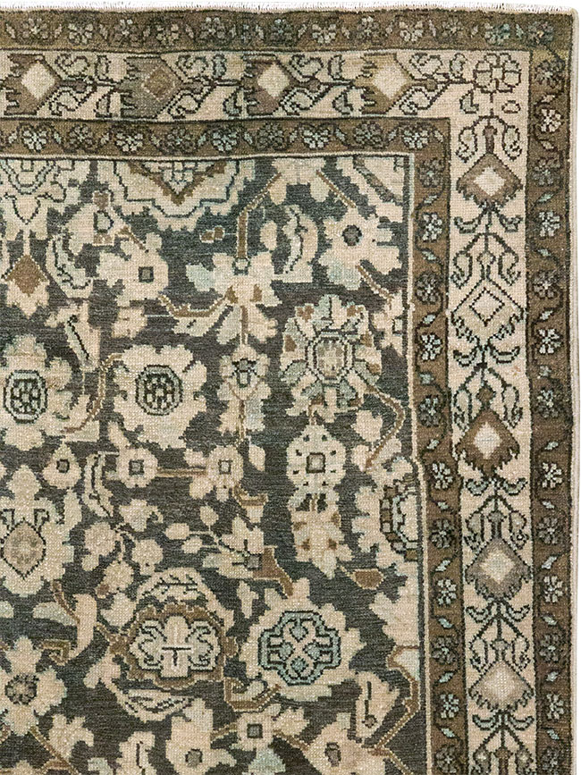 Vintage Persian Malayer Accent Rug, No.32069 - Gsblank