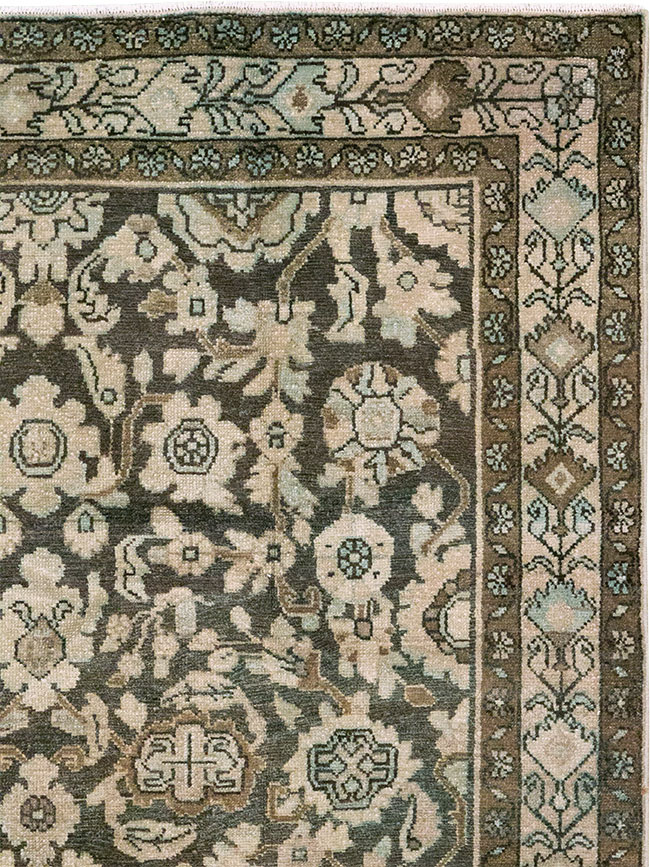 Vintage Persian Malayer Accent Rug, No.32069 - Gsblank