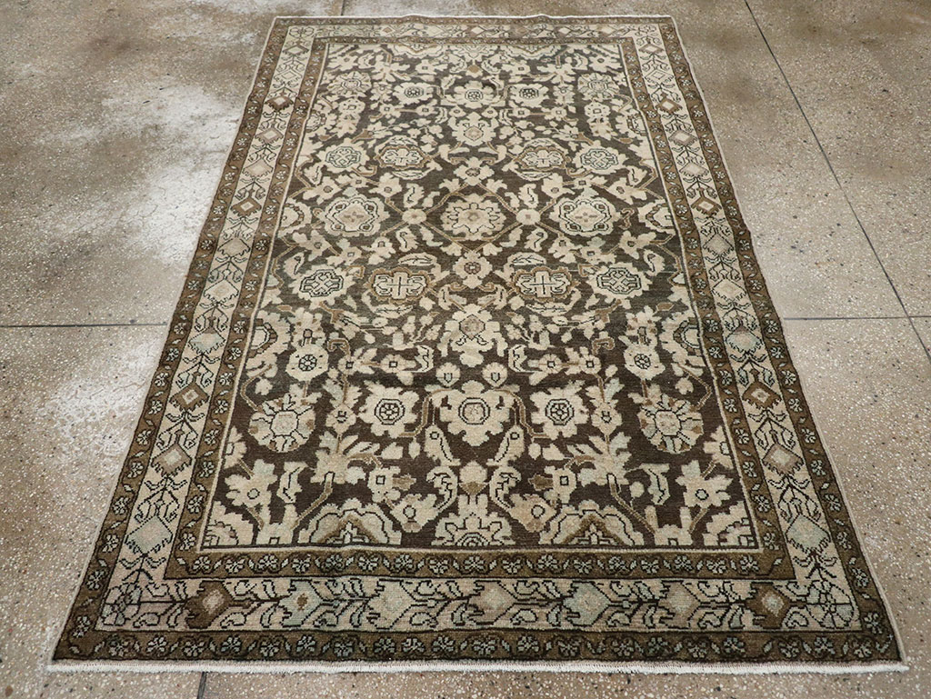 Vintage Persian Malayer Accent Rug, No.32069 - Gsblank