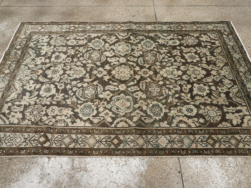 Vintage Persian Malayer Accent Rug, No.32069 - Gsblank