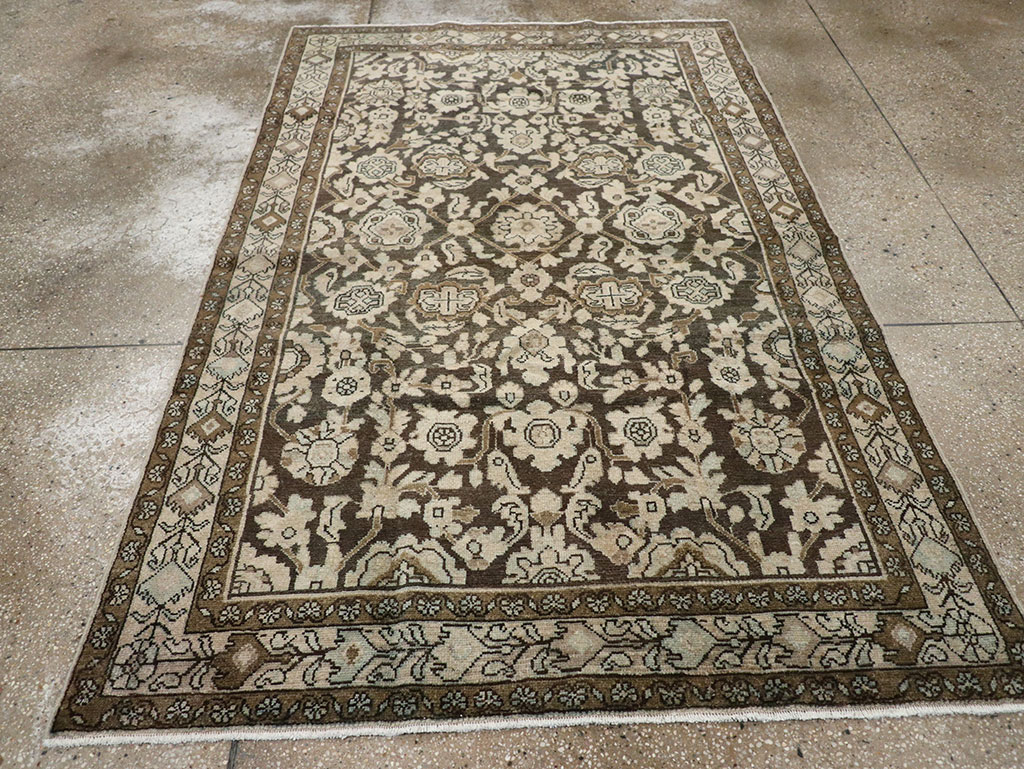 Vintage Persian Malayer Accent Rug, No.32069 - Gsblank