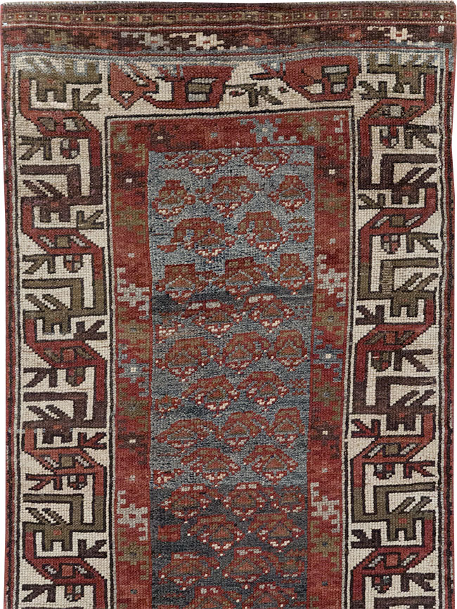 Antique Persian Kurd Small Runner, No.32072 - Gsblank