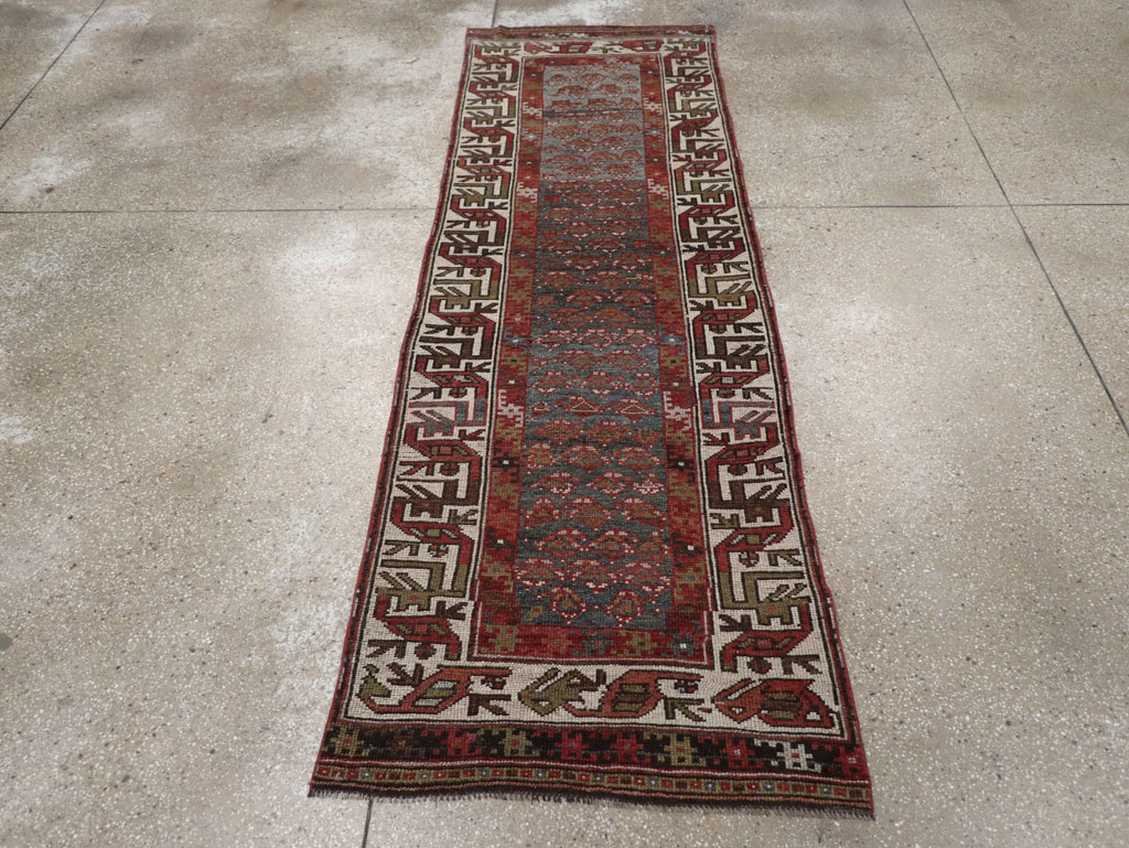 Antique Persian Kurd Small Runner, No.32072 - Gsblank