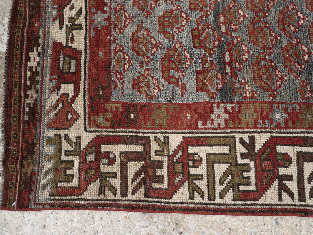 Antique Persian Kurd Small Runner, No.32072 - Gsblank