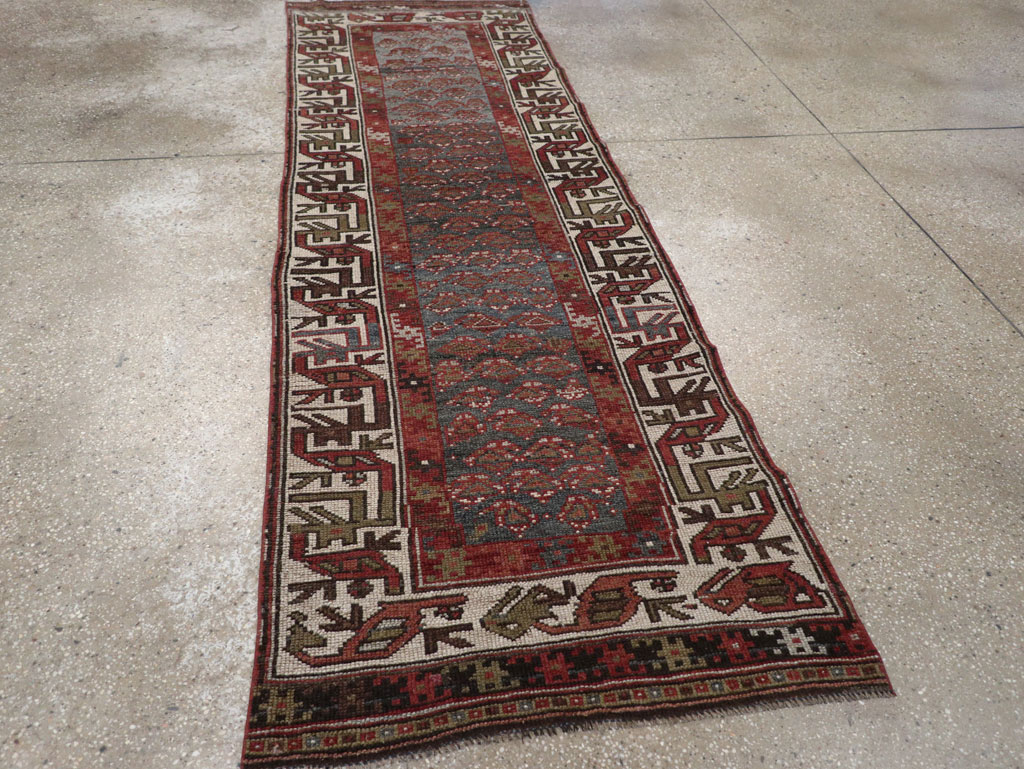 Antique Persian Kurd Small Runner, No.32072 - Gsblank