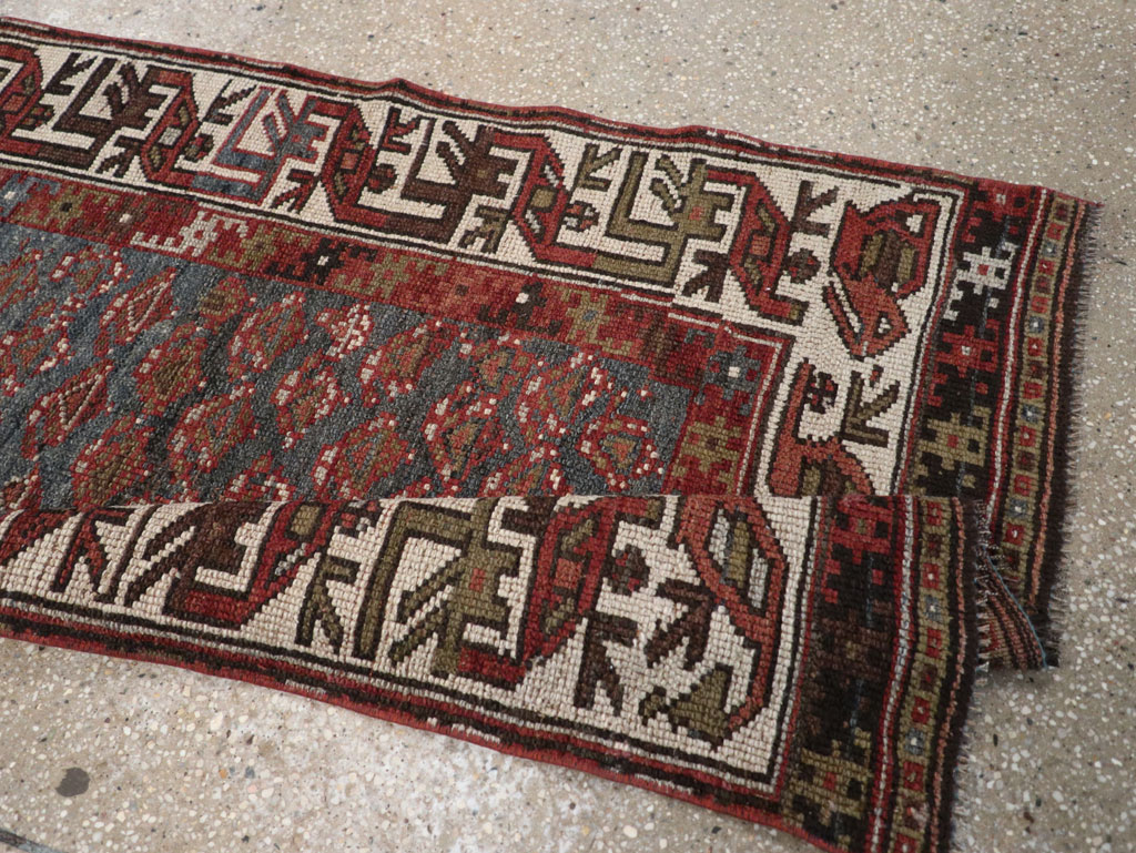 Antique Persian Kurd Small Runner, No.32072 - Gsblank