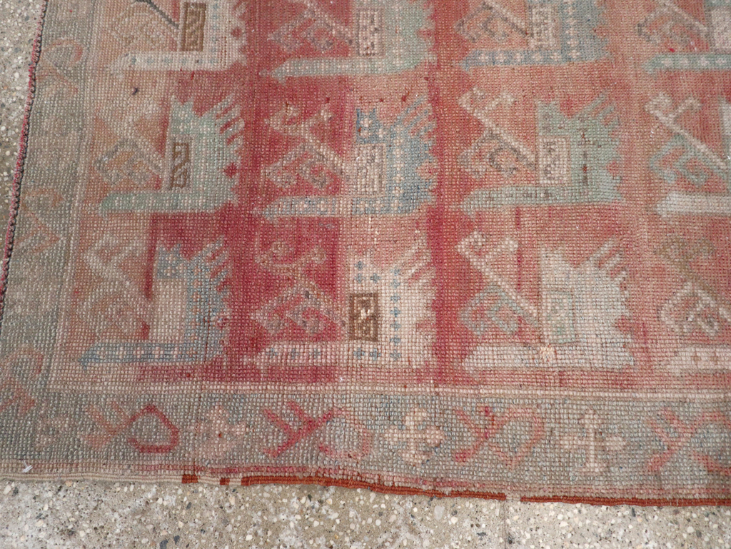 Vintage Turkish Anatolian Throw Rug, No.32073 - Gsblank