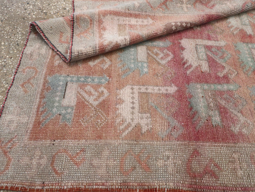 Vintage Turkish Anatolian Throw Rug, No.32073 - Gsblank