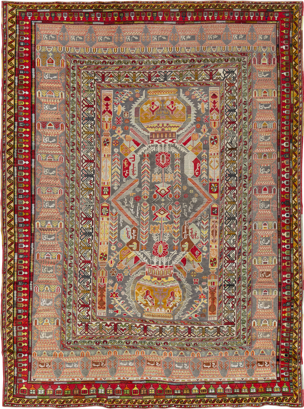 Vintage Turkish Anatolian Accent Rug, No.32074 - Gsblank