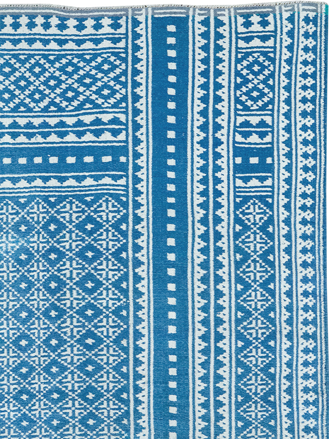 Vintage Persian Flatweave Kilim Accent Rug, No.32078 - Gsblank