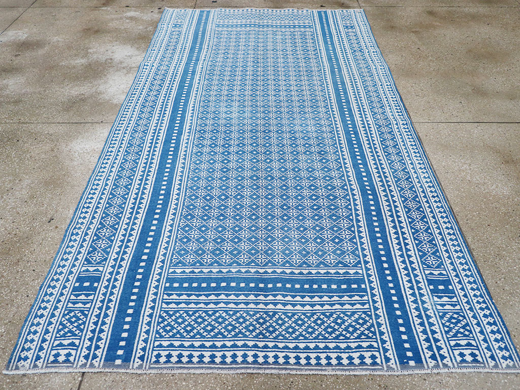 Vintage Persian Flatweave Kilim Accent Rug, No.32078 - Gsblank