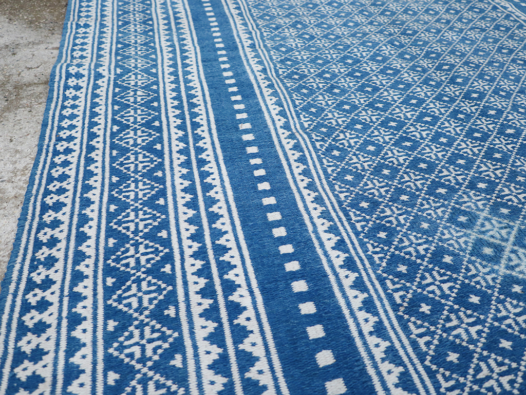 Vintage Persian Flatweave Kilim Accent Rug, No.32078 - Gsblank