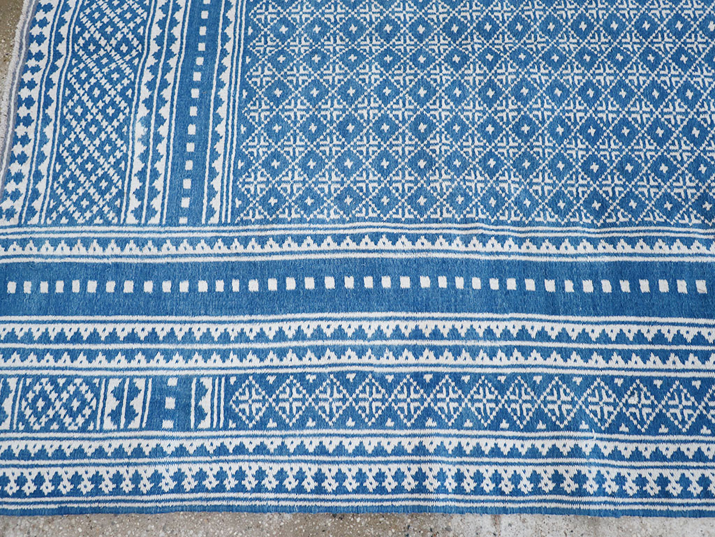 Vintage Persian Flatweave Kilim Accent Rug, No.32078 - Gsblank