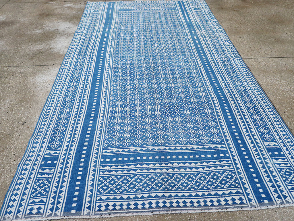 Vintage Persian Flatweave Kilim Accent Rug, No.32078 - Gsblank