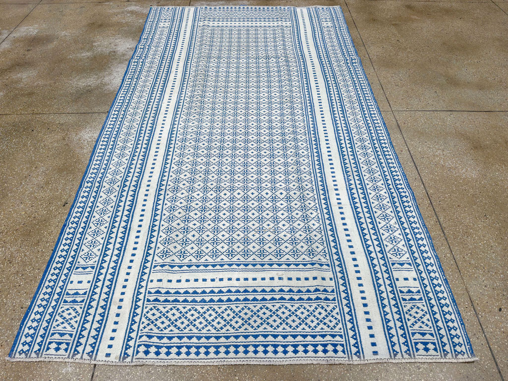 Vintage Persian Flatweave Kilim Accent Rug, No.32078 - Gsblank