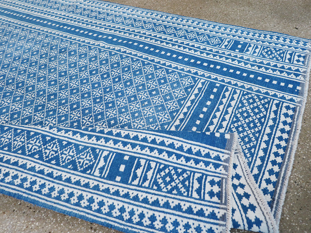 Vintage Persian Flatweave Kilim Accent Rug, No.32078 - Gsblank