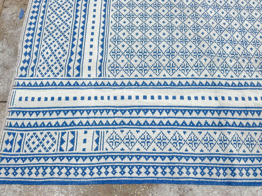 Vintage Persian Flatweave Kilim Accent Rug, No.32078 - Gsblank