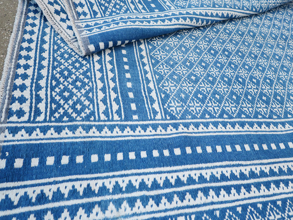 Vintage Persian Flatweave Kilim Accent Rug, No.32078 - Gsblank