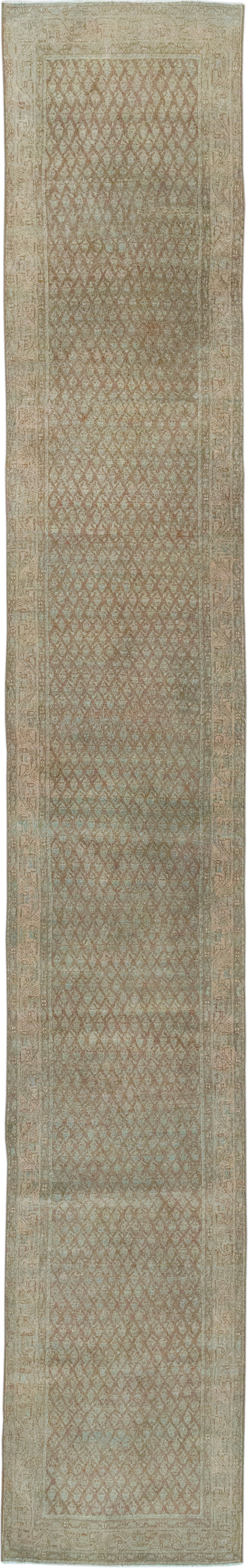 Antique Persian Mahal Long Runner, No.32080 - Gsblank