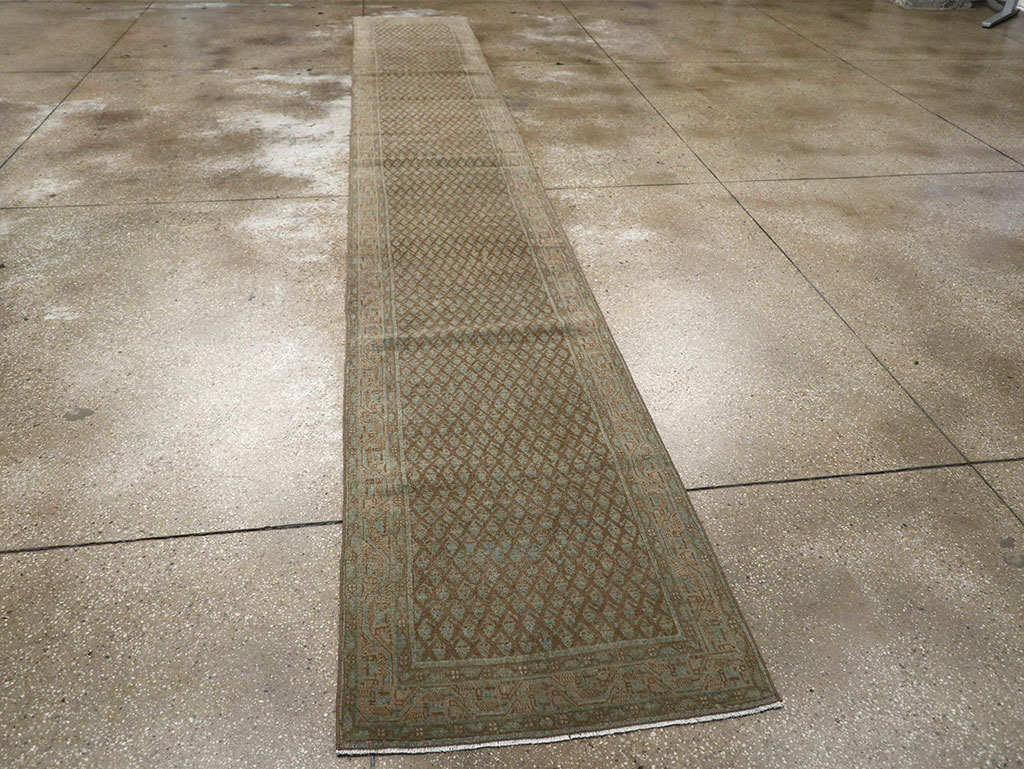 Antique Persian Mahal Long Runner, No.32080 - Gsblank