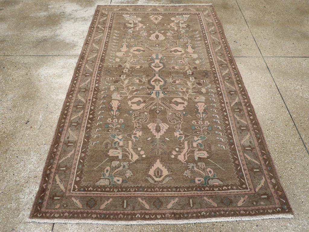 Vintage Persian Malayer Accent Rug, No.32081 - Gsblank