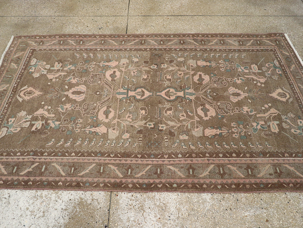 Vintage Persian Malayer Accent Rug, No.32081 - Gsblank