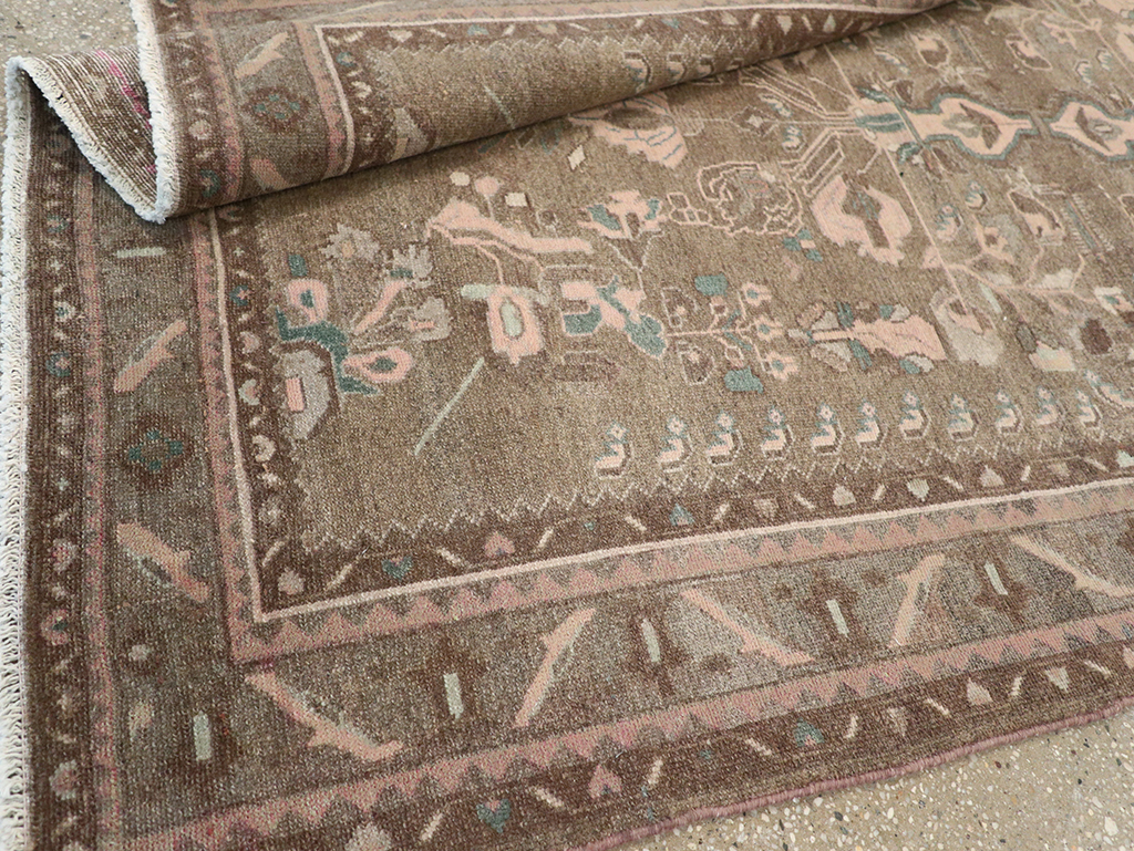 Vintage Persian Malayer Accent Rug, No.32081 - Gsblank