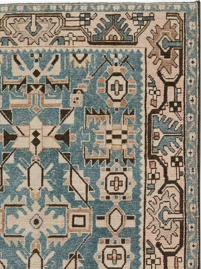 Vintage Persian Malayer Throw Rug, No.32083 - Gsblank