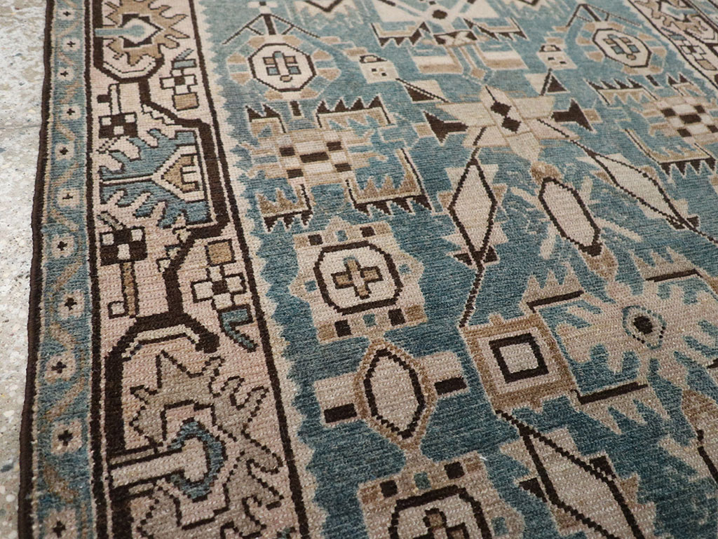 Vintage Persian Malayer Throw Rug, No.32083 - Gsblank