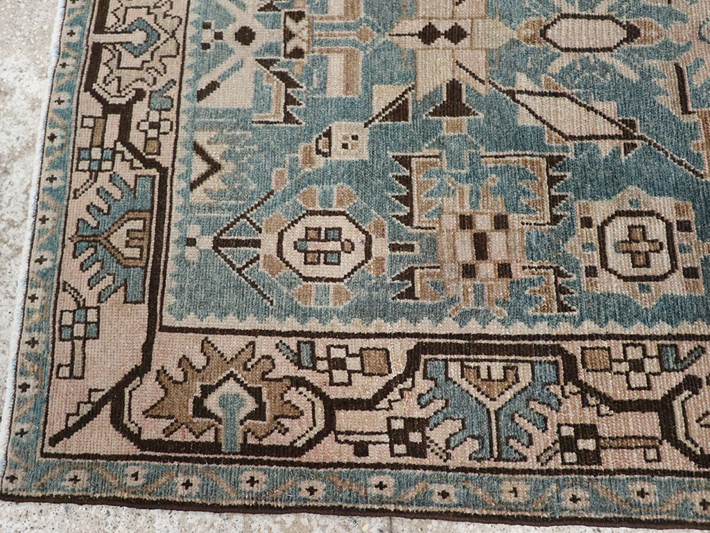 Vintage Persian Malayer Throw Rug, No.32083 - Gsblank