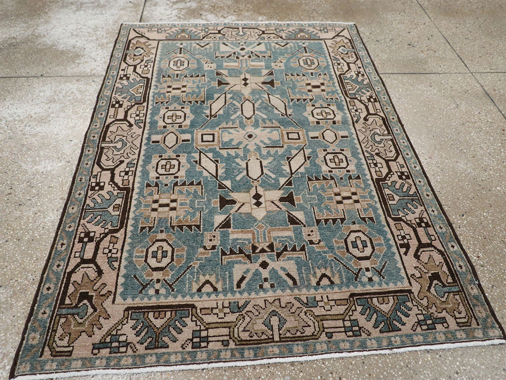Vintage Persian Malayer Throw Rug, No.32083 - Gsblank
