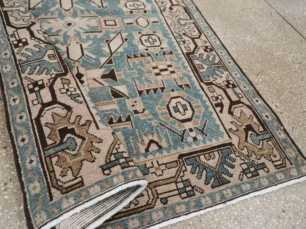 Vintage Persian Malayer Throw Rug, No.32083 - Gsblank