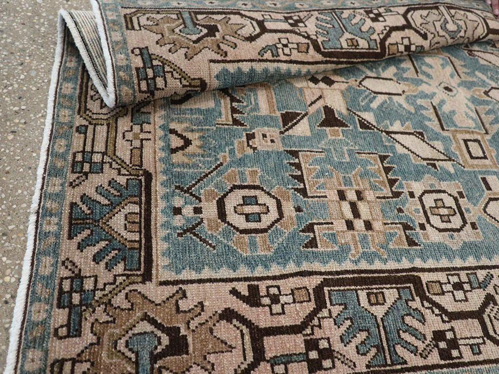 Vintage Persian Malayer Throw Rug, No.32083 - Gsblank