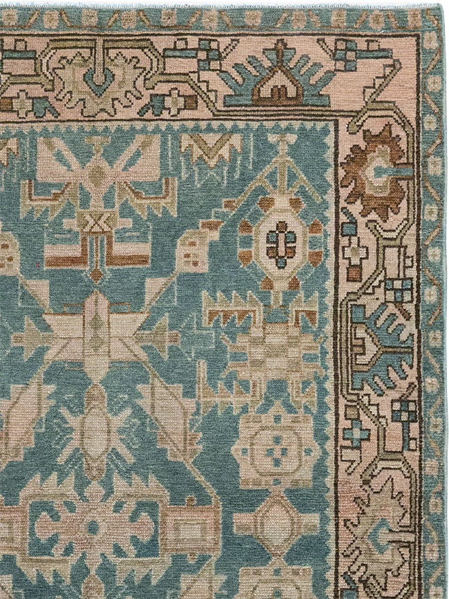 Vintage Persian Malayer Throw Rug, No.32084 - Gsblank