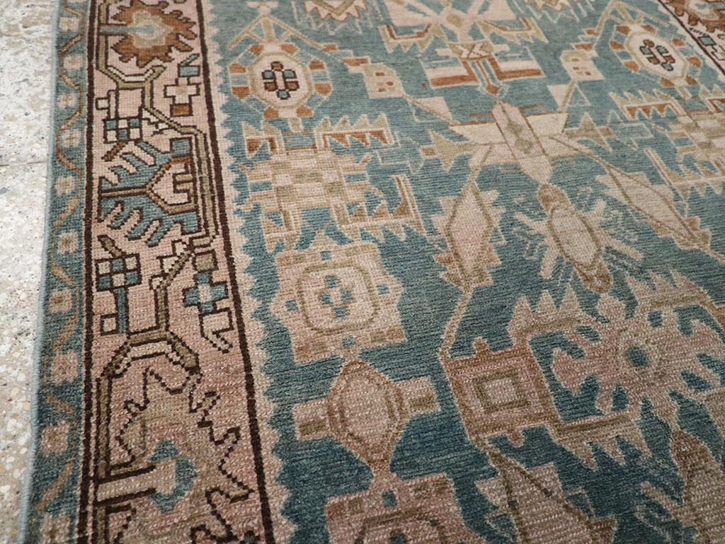 Vintage Persian Malayer Throw Rug, No.32084 - Gsblank