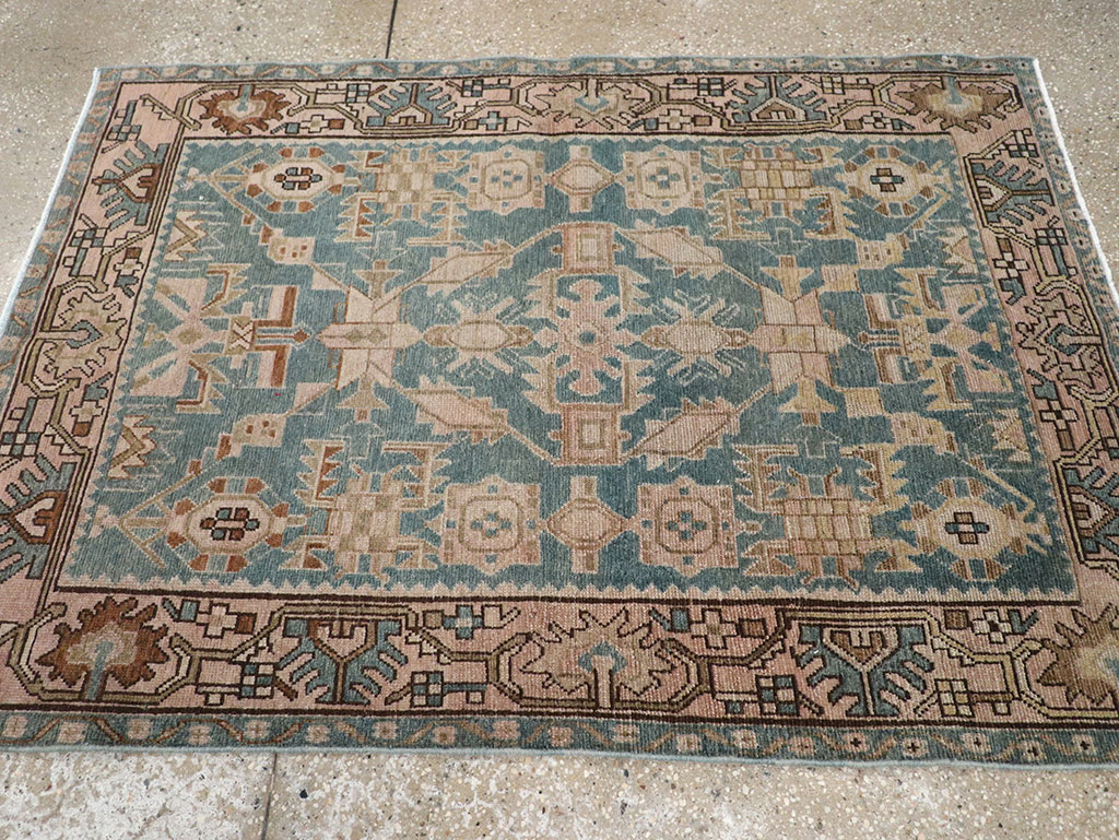 Vintage Persian Malayer Throw Rug, No.32084 - Gsblank