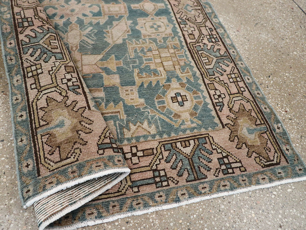 Vintage Persian Malayer Throw Rug, No.32084 - Gsblank