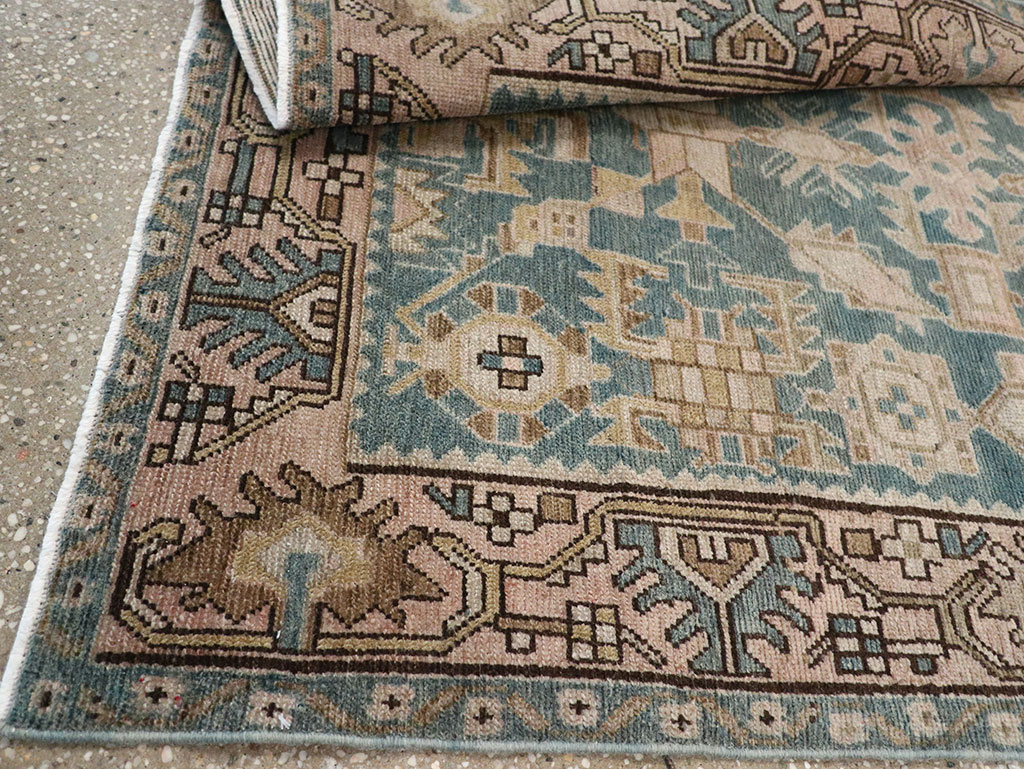Vintage Persian Malayer Throw Rug, No.32084 - Gsblank