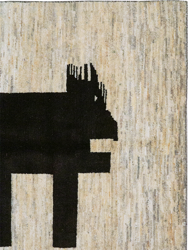 Modern Persian Gabbeh Pictorial Throw Rug (Pair: 2 of 2), No.32087 - Gsblank