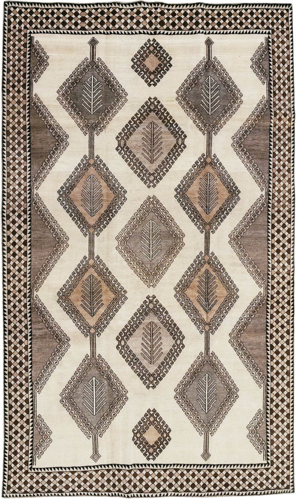 Vintage Persian Gabbeh Accent Rug (Pair: 1 of 2), No.32088 - Gsblank