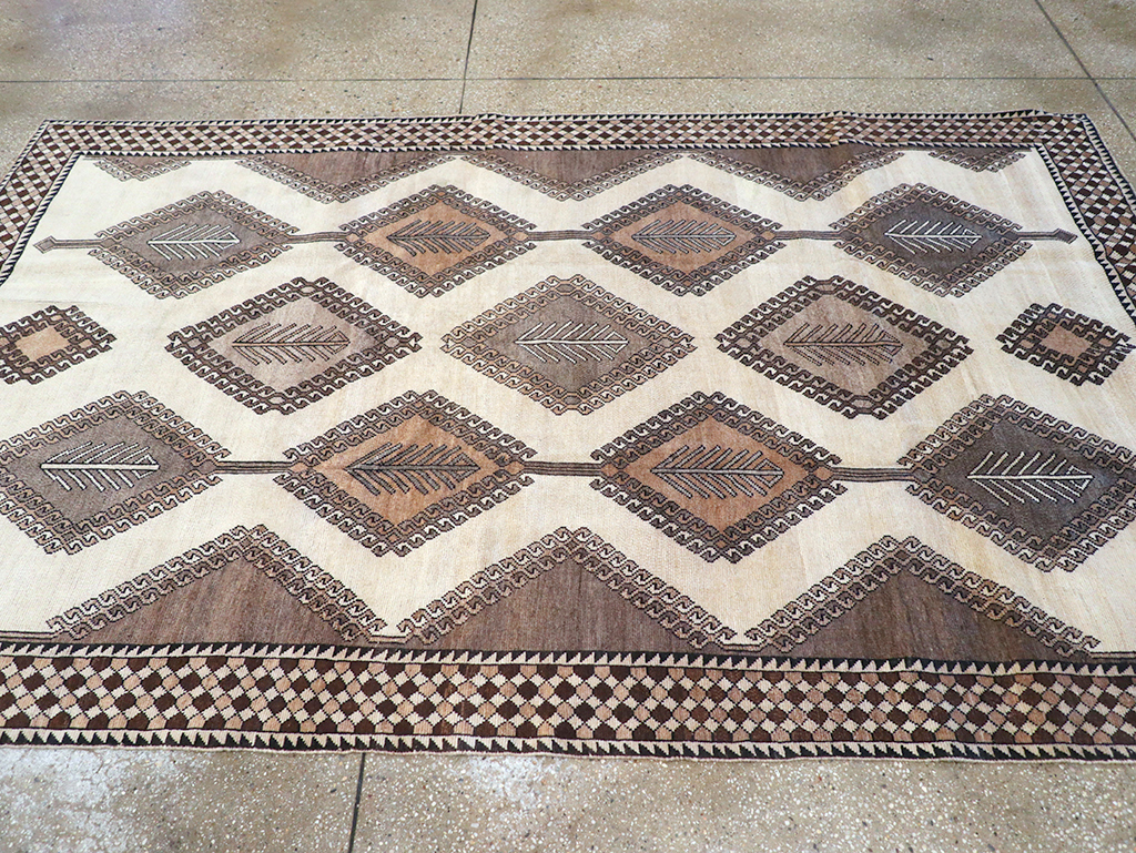 Vintage Persian Gabbeh Accent Rug (Pair: 1 of 2), No.32088 - Gsblank