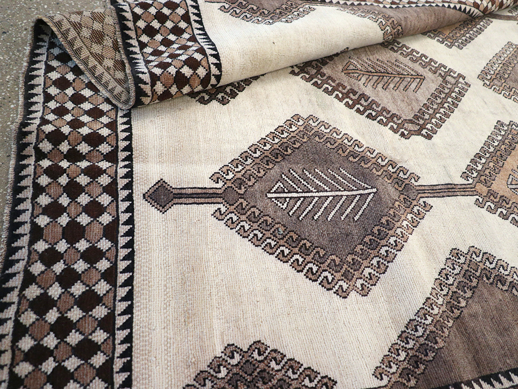 Vintage Persian Gabbeh Accent Rug (Pair: 1 of 2), No.32088 - Gsblank